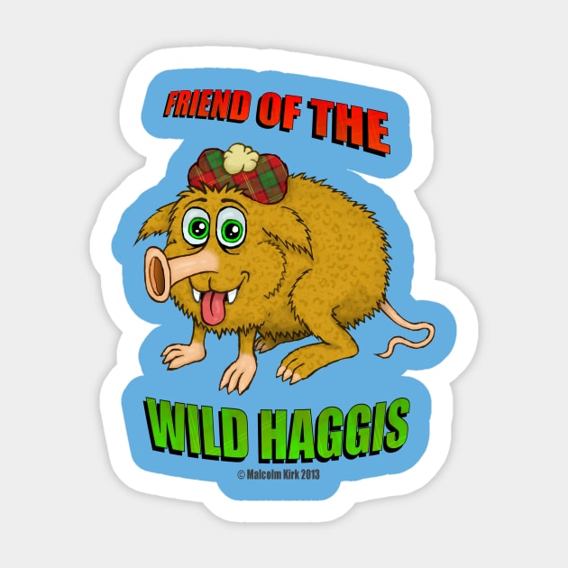 Friend of The Wild Haggis Sticker by MalcolmKirk